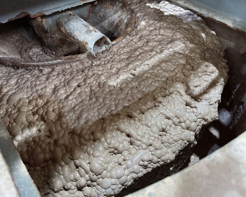 Foam in an industrial extraction facility